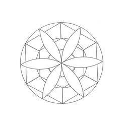 Coloriage Mandalas Faciles #175433 à imprimer et colorier