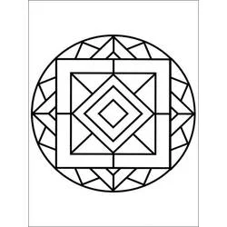 Coloriage Mandalas Faciles #175438 à imprimer et colorier