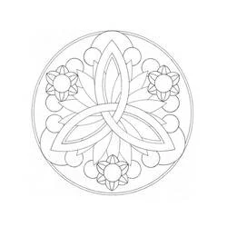 Coloriage Mandalas Faciles #175439 à imprimer et colorier