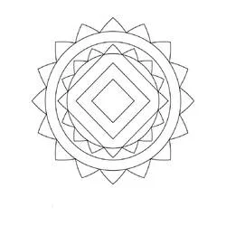 Coloriage Mandalas Faciles #175440 à imprimer et colorier