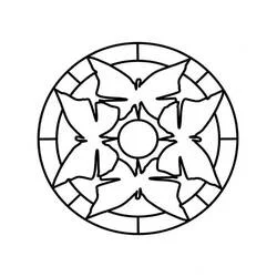 Coloriage Mandalas Faciles #175441 à imprimer et colorier
