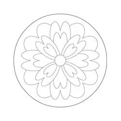 Coloriage Mandalas Faciles #175446 à imprimer et colorier