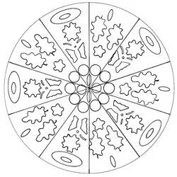 Coloriage Mandalas Faciles #209866 à imprimer et colorier