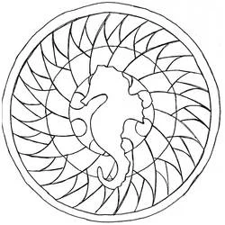 Coloriage Mandalas Faciles #209867 à imprimer et colorier