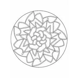 Coloriage Mandalas Faciles #209872 à imprimer et colorier