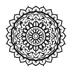 Coloriage Mandalas Faciles #209876 à imprimer et colorier