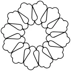 Coloriage Mandalas Faciles #209878 à imprimer et colorier