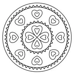 Coloriage Mandalas Faciles #209885 à imprimer et colorier