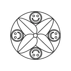 Coloriage Mandalas Faciles #209891 à imprimer et colorier
