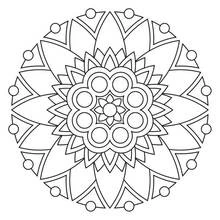 Mandalas Fleurs - Coloriages gratuits à imprimer