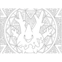 Coloriage Corayon dans un mandala géométrique