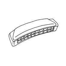 Coloriage Harmonica avec sa rangée de petits trous
