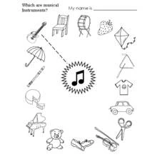 Coloriage Quels sont les instruments de musique