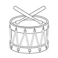 Coloriage Tambour #209555 à imprimer et colorier Coloriage Tambour #209555 à imprimer et colorier