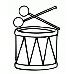 Coloriage Tambour #209556 à imprimer et colorier Coloriage Tambour #209556 à imprimer et colorier
