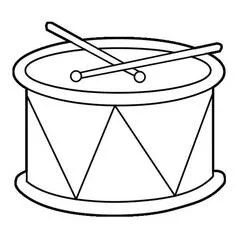 Coloriage Tambour #209568 à imprimer et colorier Coloriage Tambour #209568 à imprimer et colorier