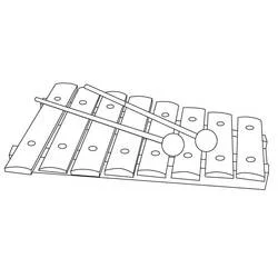 Xylophone - Coloriages gratuits à imprimer