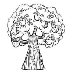 Joli coloriage Arbre (Nature et saisons) #190457, prêt à imprimer Joli coloriage Arbre (Nature et saisons) #190457, prêt à imprimer