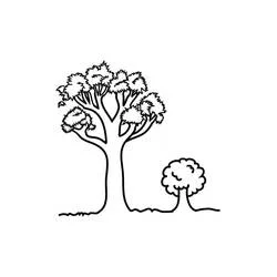 Coloriage gratuit Arbre (Nature et saisons) #190479 à colorier aux crayons Coloriage gratuit Arbre (Nature et saisons) #190479 à colorier aux crayons