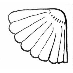 Coloriage Coquillage aux formes arrondies