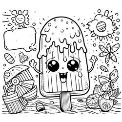 Été - Coloriages gratuits à imprimer