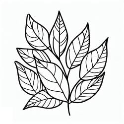 Coloriage Feuille #191811 à imprimer et colorier
