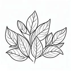 Coloriage Feuille #191812 à imprimer et colorier