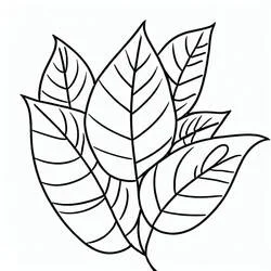Coloriage Feuille #191813 à imprimer et colorier