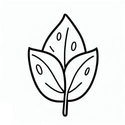 Coloriage Feuille #191848 à imprimer et colorier