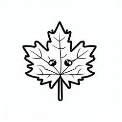 Coloriage Feuille d’Erable #190242 à imprimer et colorier