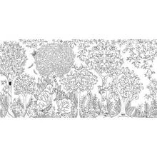 Coloriage Forêt enchantée aux arbres richement détaillés