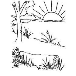 Coloriage Lac #207340 à imprimer et colorier