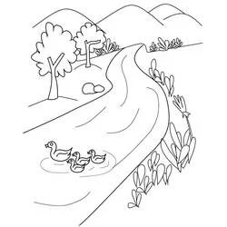 Coloriage Lac #207346 à imprimer et colorier