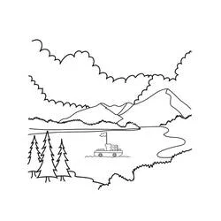 Coloriage Lac #207348 à imprimer et colorier