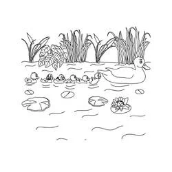 Coloriage Lac #207350 à imprimer et colorier