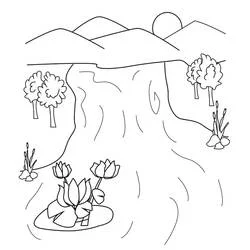 Coloriage Lac #207351 à imprimer et colorier
