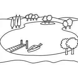 Coloriage Lac #207358 à imprimer et colorier