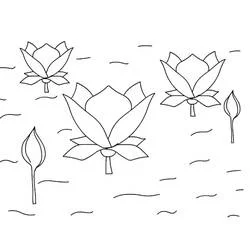 Coloriage Lotus #182334 à imprimer et colorier