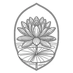 Coloriage Nénuphar #221865 à imprimer et colorier