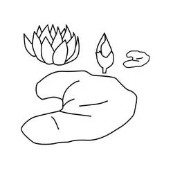 Coloriage Nénuphar #221873 à imprimer et colorier