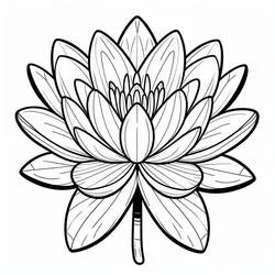 Coloriage Nénuphar #221891 à imprimer et colorier