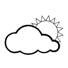 Soleil et Nuage - Coloriages gratuits à imprimer
