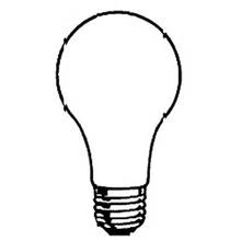 Coloriage Ampoule électrique classique