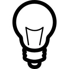 Coloriage Ampoule électrique ronde avec culot à vis
