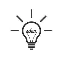 Coloriage Ampoule électrique avec des rayons