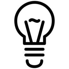 Coloriage Ampoule électrique simple
