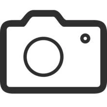 Coloriage Appareil photo avec objectif rond