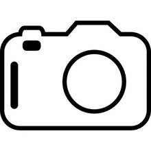 Coloriage Appareil photo simple en icône