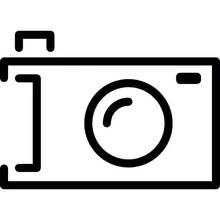 Coloriage Appareil photo jetable au design simple