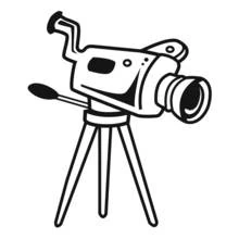 Caméra vidéo - Coloriages gratuits à imprimer